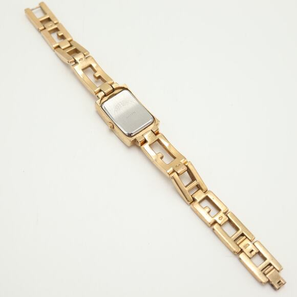 Guess Womens Gold Tone Rectangle 18mm Watch G Link Bracelet w New Battery - Picture 14 of 15